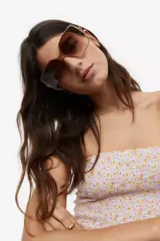 Пляжный топ-топ на резинках H&M, розовый