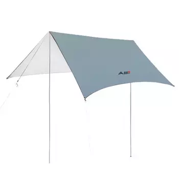 Пляжный зонт Bisinna, ветрозащитный, непромокаемый и влагостойкий красочный навес для пикника, беседка для барбекю, серого и синего цвета