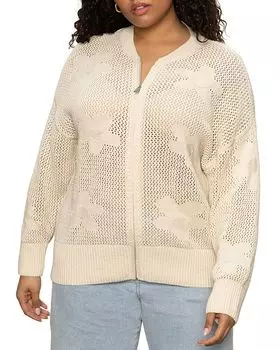 Плюс Цветочный Поп-Жакет Sanctuary, белый