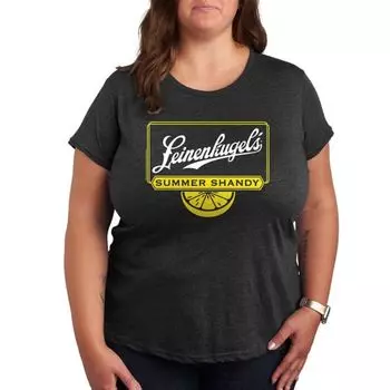 Плюс футболка leinenkugel's shandy с рисунком лимона. Licensed Character, серый