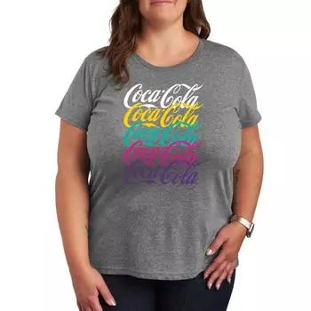Плюс футболка с логотипом Coca-Cola в стиле 90-х Licensed Character, серый