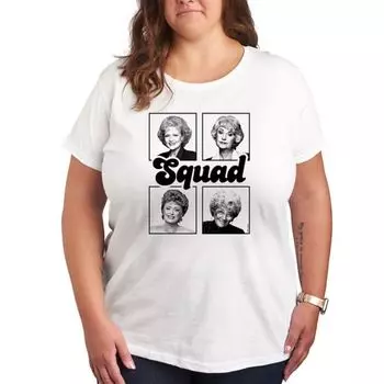 Плюс футболка с принтом команды Golden Girls Licensed Character, белый