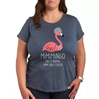 Плюс футболка с рисунком Mimimingo Licensed Character, цвет Heather Blue
