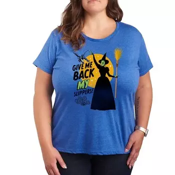 Плюс футболка с рисунком «Тапочки из страны Оз» Licensed Character, цвет Heather Royal Blue