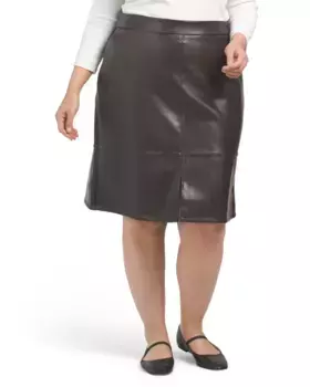 Плюс Юбка А-силуэта Nydj, цвет Cordovan