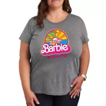 Плюс малибу футболка Barbie, серый