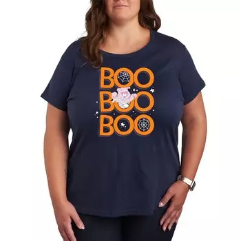 Плюс размер Футболка с рисунком Care Bears Boo Mummy Хэллоуин Licensed Character, темно-синий