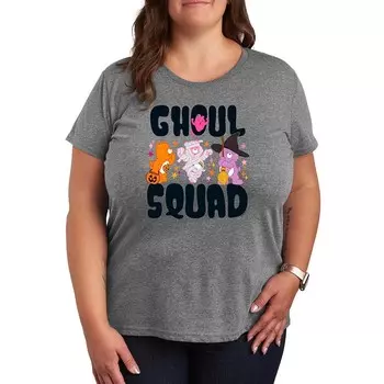 Плюс размер Футболка с рисунком Care Bears Halloween Ghoul Squad Licensed Character, цвет Heather Gray