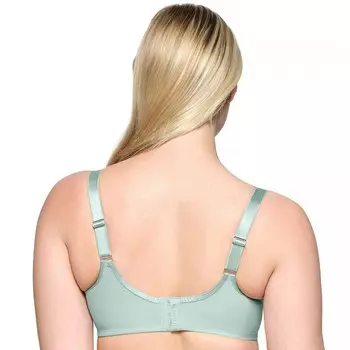 Плюс размер Glamorise Кружевной бюстгальтер на косточках для полной фигуры Comfort Wonderпроводник 9855, цвет Cappuccino