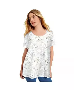 Плюс размер, июнь + футболка Vie с короткими рукавами + футболка Only June + Vie, бежевый