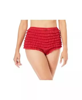 Плюс размер Нейлоновая сетка Румба Короткие шорты для мальчиков Amoureuse, красный