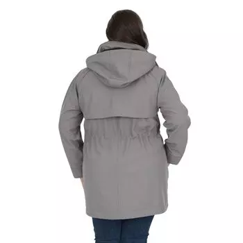 Плюс размер Nine West Modern Мягкая куртка с капюшоном Nine West, черный