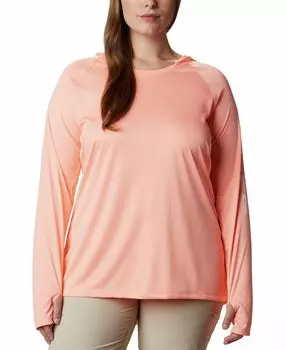 Плюс размер pfg худи tidal футболка active top Columbia, мульти