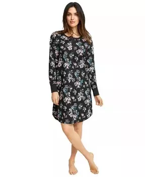 Плюс размер Пижама на пуговицах с длинными рукавами Ellos, черный