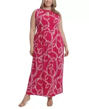 Плюс размер Платье макси с бретелькой и замочной скважиной London Times