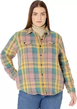 Плюс размер: рубашка 1912 с длинным рукавом L.L.Bean, цвет Washed Orchid