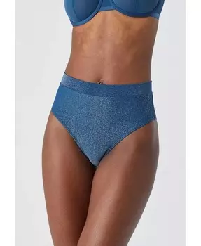 Плюс размер с завышенной талией - люрекс CUUP, синий