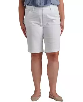 Плюс размер шорты-бермуды средней посадки maddie без застежек JAG, белый