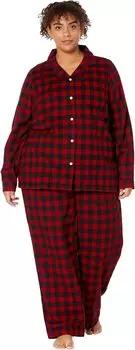 Плюс размер Шотландская клетка Фланелевая пижама Плед L.L.Bean, цвет Rob Roy