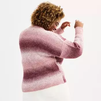 Плюс размер Sonoma Goods For Life Уютный кардиган из пряжи на пуговицах спереди Sonoma Goods For Life, серо-коричневый