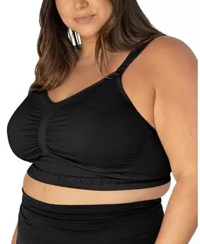 Плюс размер Sublime Hands-Free Pumping & Бюстгальтеры для кормления - подходят для моделей 38B-44D Kindred Bravely, черный