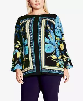 Плюс размер Топ с овальным вырезом и норкой Avenue