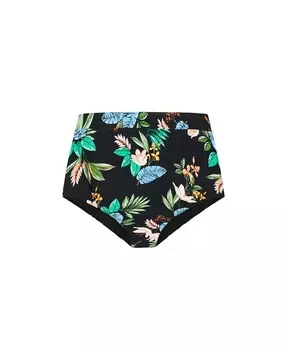 Плюс размер Трусики бикини Izzy с высокой талией и принтом CITY CHIC, серый