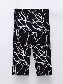 Плюс размер Удобная посадка Женские брюки с узором LCWAIKIKI Classic