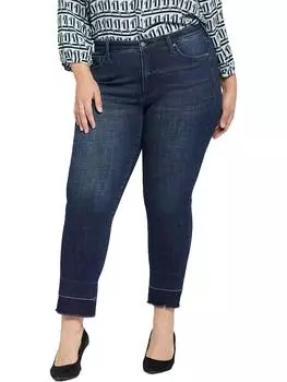 Плюс Шери Узкие женские джинсы Lift Tuck Technology Raw Hem Ankle NYDJ, цвет mesquite