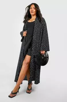 Плюс Спот Кимоно boohoo, черный