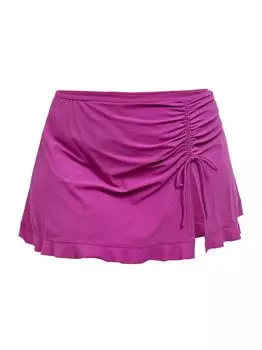 Плюс юбка для плавания с рюшами Gottex Swimwear, фиолетовый