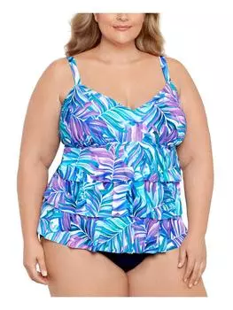 Плюс Женская пляжная одежда Летний цельный купальник Swim Solutions, цвет multi