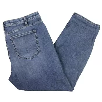 Плюс женские эластичные прямые джинсы со средней посадкой Silver Jeans, цвет Indigo