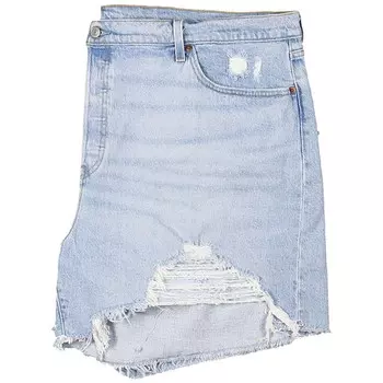 Плюс женские короткие шорты с высокой посадкой Levi's, синий