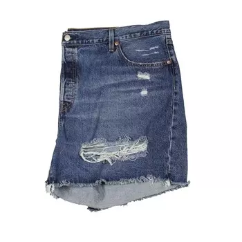 Плюс женские мини-джинсовые шорты с потертым краем Levi's, цвет Blame Game