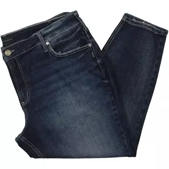 Плюс женские укороченные джинсы скинни со средней посадкой Silver Jeans Co., цвет Indigo