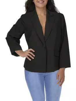 Плюс женский костюм, черный