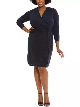 Плюс Женское вечернее коктейльное и вечернее платье длиной выше колена London Times