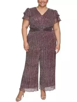 Плюс Женское вечернее платье с металлическим перекрученным поясом Vince Camuto