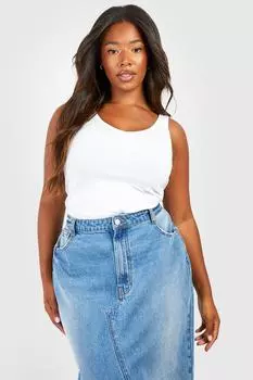 Плюс-жилет Боди boohoo, белый