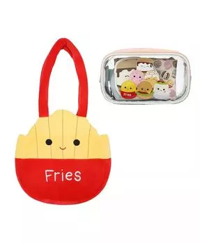 Плюшевая большая сумка Floyd и дорожный набор Food Squad Squishmallows, мультиколор