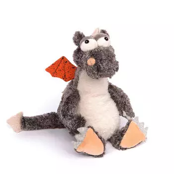 Плюшевая игрушка город зверей я в огне дракон Sigikid, серый/белый