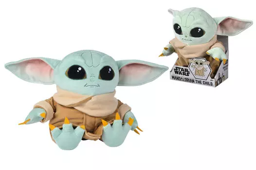 Плюшевая игрушка mandalorian grogu the child ultimate Disney, коричневый/бирюзовый