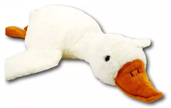 Плюшевая игрушка-талисман «Белый гусь», большая L-образная мягкая игрушка Inna marka