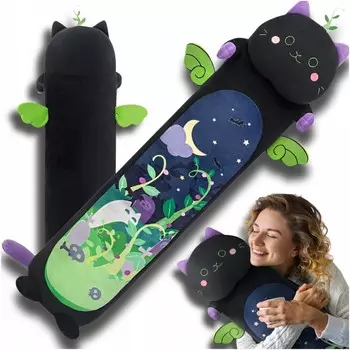 Плюшевая игрушка-талисман для кошек, длинная кошка, плюшевая кошка, большой размер Xxl100 см, идеальный подарок OEM