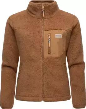 Плюшевая куртка Ragwear "Аларис", без капюшона, уютная флисовая куртка с нагрудным карманом, коричневый