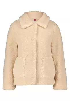 Плюшевая куртка с воротником Cartoon, бежевый