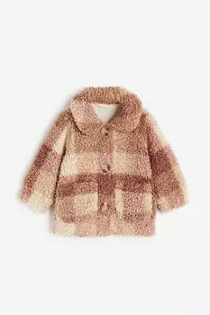 Плюшевая куртка с воротником H&M