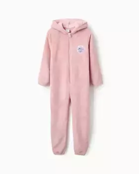 Плюшевая пижама с капюшоном и принтом «Человек-паук» для девочек Zippy, розовый