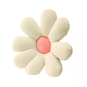 Плюшевая подушка в форме цветка, дышащая, хлопковая, креативная подушка для сна, для отдыха - бежевый + розовый Stuttg